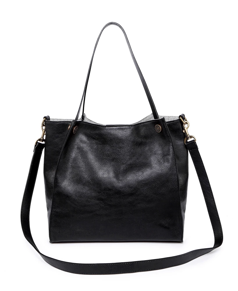 Old Trend Women's Genuine Leather Daisy Tote Bag