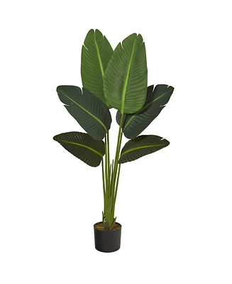 Nearly Natural Travelers Palm Artificial Plant, Real Touch
