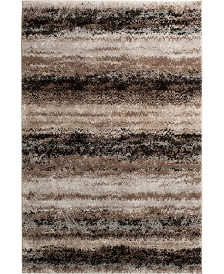 Closeout! Portland Textiles Urban Exposure Mount Vernon Black 7'10" x 9'10" Area Rug