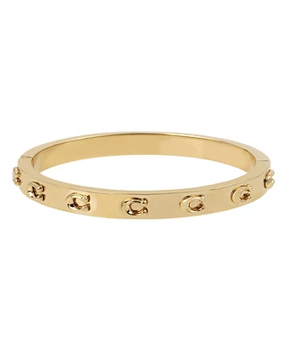Coach Signature C Hinged Bangle Bracelet