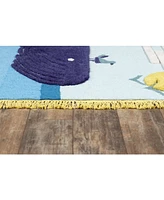 Momeni Atticus Atc-2 Blue 5' x 7' Area Rug