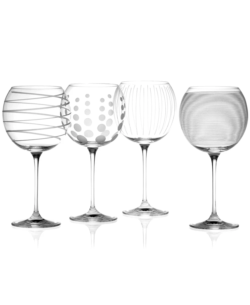 Mikasa "Clear Cheers" Balloon Goblets, Set Of 4