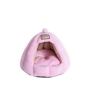 Armarkat pumpkin Like House Cat Bed For Indoor Cats, Tent with Removable Washable Cushioned Pillow C95GFS Soft PInk