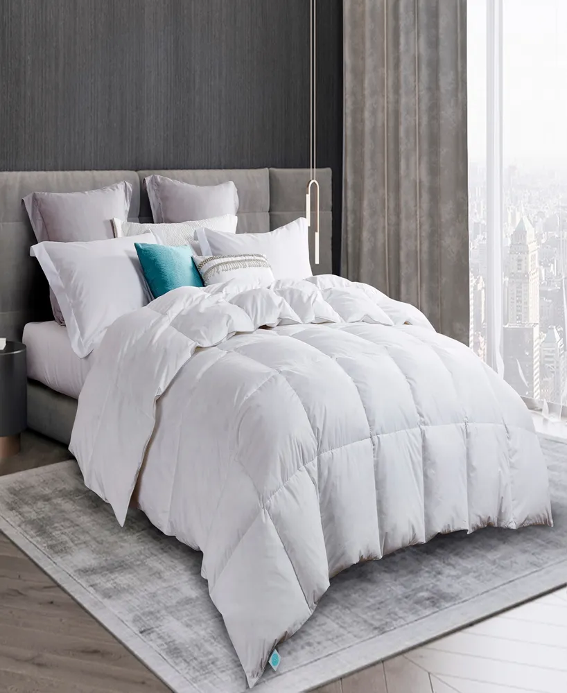 Martha Stewart 50%/50% White Goose Feather & Down Comforter, Full/Queen, Exclusively at Macy's