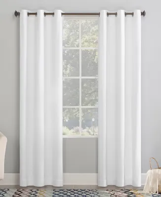 Lindstrom Textured Draft Shield Fleece Insulated Room Darkening Grommet Curtain Panel