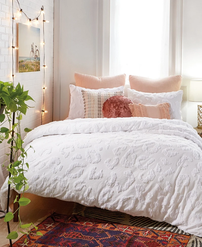 Peri Home Chenille Leopard 3-Pc. Comforter Set