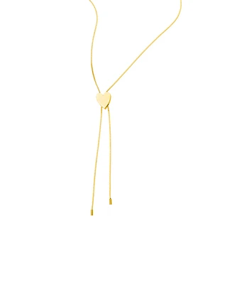 Adornia Heart Bolo Necklace