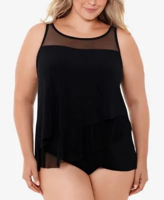 Miraclesuit Plus Size Tankini Top Bottoms