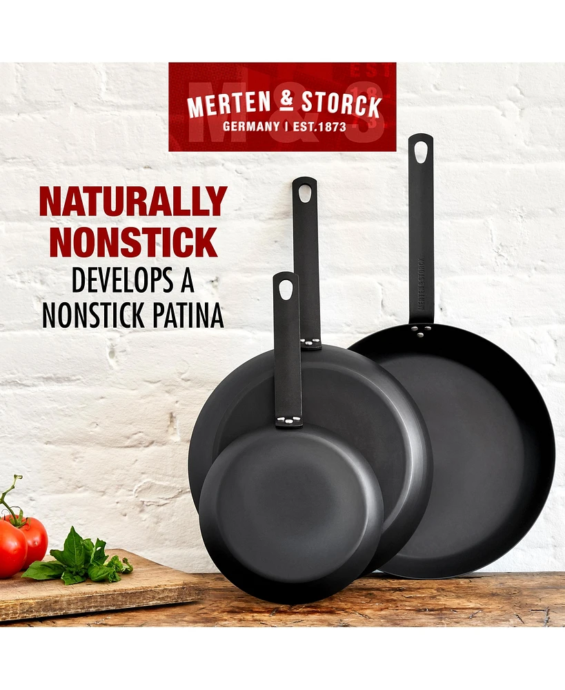 Merten & Storck Pre-Seasoned Carbon Steel 10" Fry Pan