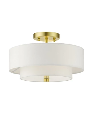 Meridian 2 Lights Semi Flush