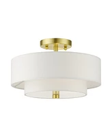 Meridian 2 Lights Semi Flush