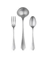 Mepra Serving Set Fork Spoon and Ladle Dolce Vita Flatware Set, Set of 3
