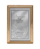 Polished Metal Picture Frame - Bead Border Design, 4" x 6"