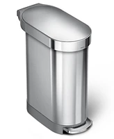 simplehuman 45 Liter Slim Kitchen Trash Can with Liner Pocket