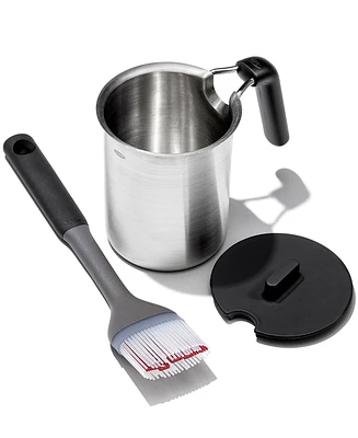 Oxo Grilling 3-Pc. Basting Pot & Brush Set