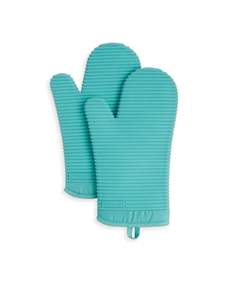 KitchenAid Ribbed Soft Silicone 2-Pc. Oven Mitt Set