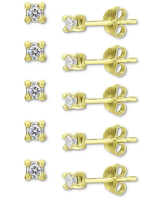 Giani Bernini 5-Pc. Set Cubic Zirconia Stud Earrings, Created for Macy's