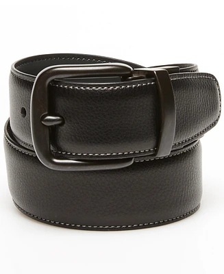 Original Penguin Men's Grey Day Logo Reversible Belt