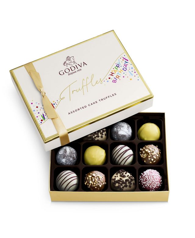 Godiva Happy Birthday Truffle Gift Box, 12 Pieces