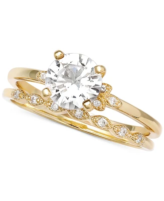 Giani Bernini 2-Pc. Cubic Zirconia Wedding Set, Created for Macy's