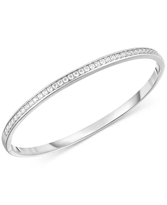 Arabella Cubic Zirconia Bangle Bracelet in Sterling Silver