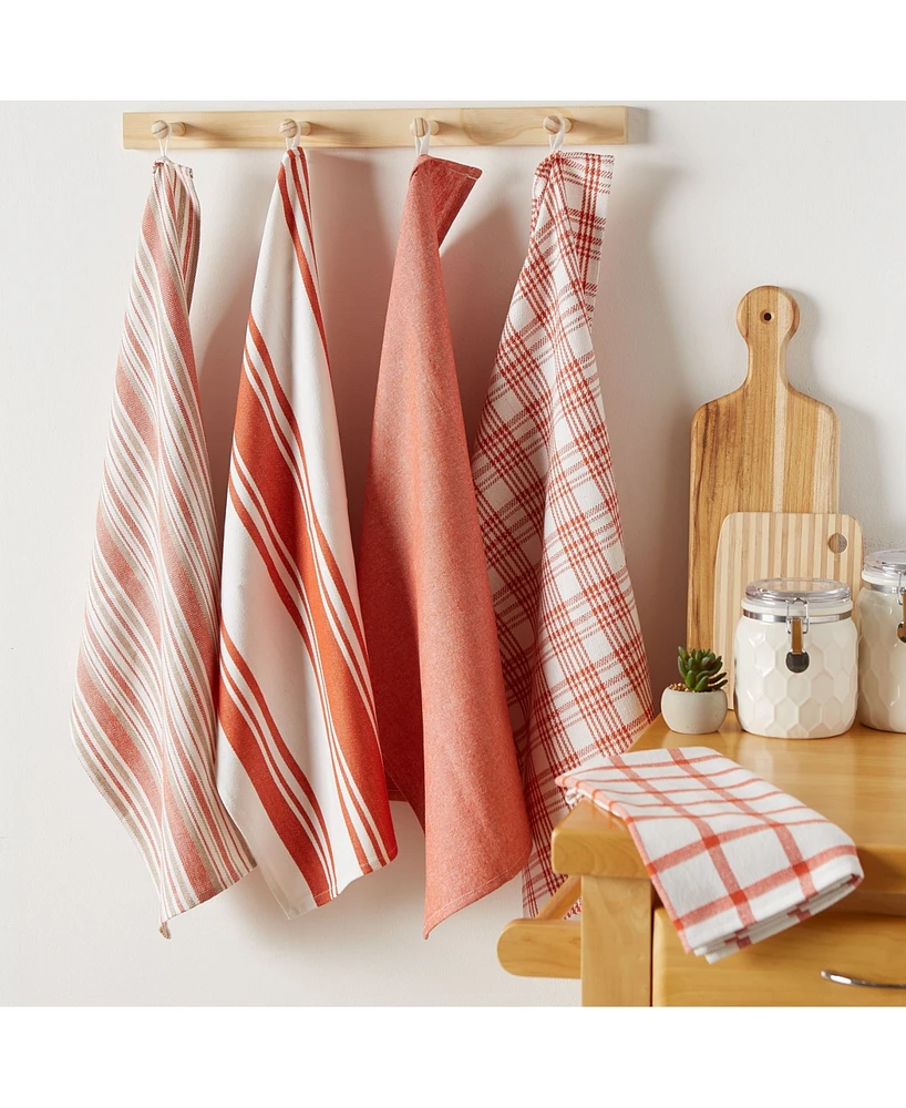 Design Imports Asst Spice Woven Dishtowels, Set of 5