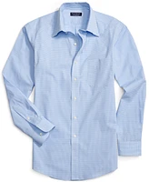 Club Room Men's Regular Fit Mini Gingham Dress Shirt