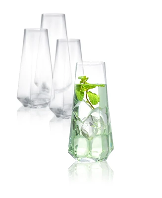 JoyJolt Infiniti Highball Glasses - Set of 4