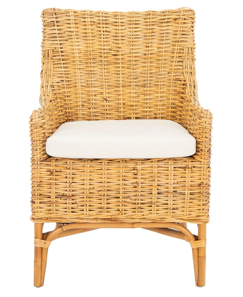 Cristen Rattan Accent Chair with Cushion