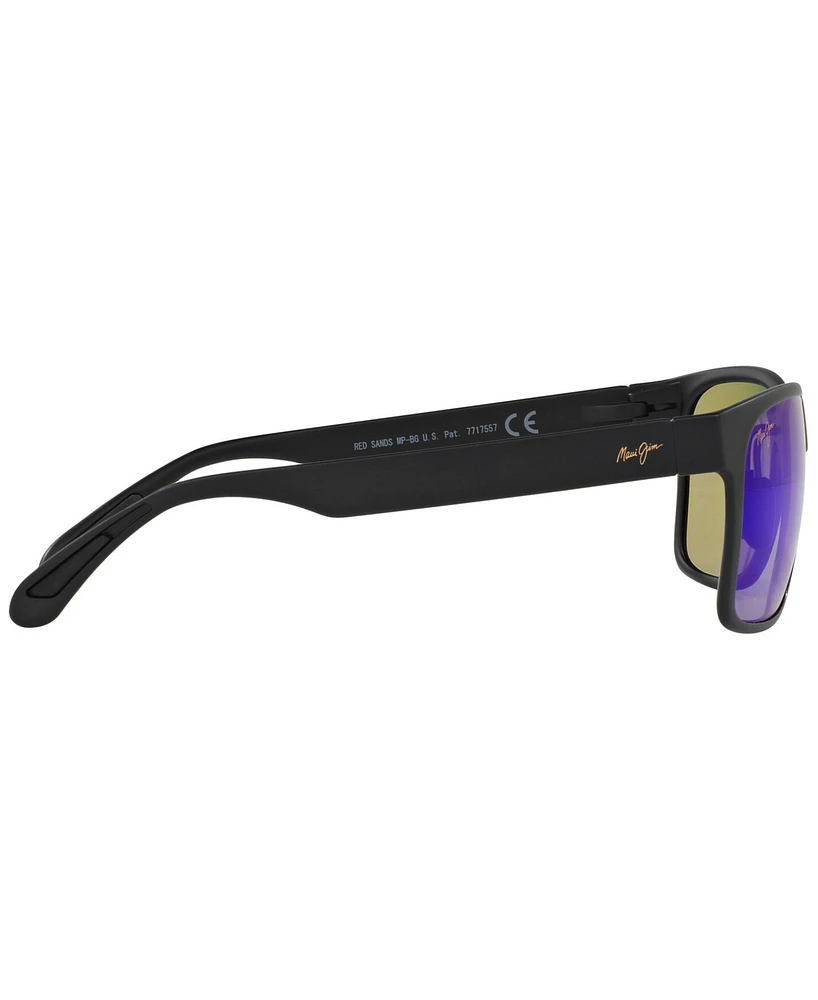 Maui Jim Red Sands Polarized Sunglasses , 432 Blue Hawaii Collection