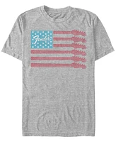 Fifth Sun Men's Guitar Flag Short Sleeve Crew T-shirt