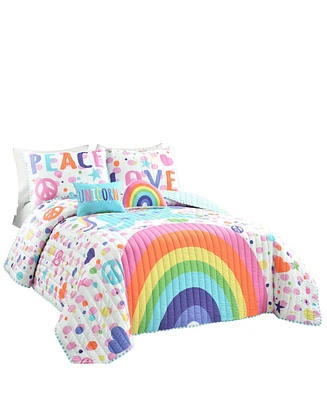 Lush Decor Kids Unicorn Rainbow 5-Pc. Quilt Set, Full/Queen
