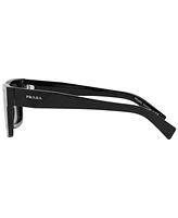 Prada Symbole Rectangular Men's Sunglasses, Pr 19WS