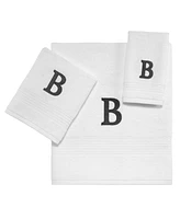 Avanti Block Monogram Initial Cotton Bath Towel, 27" x 50"