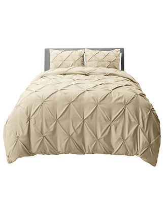 Nestl Pinch Pleat 3-Pc. Duvet Cover Set