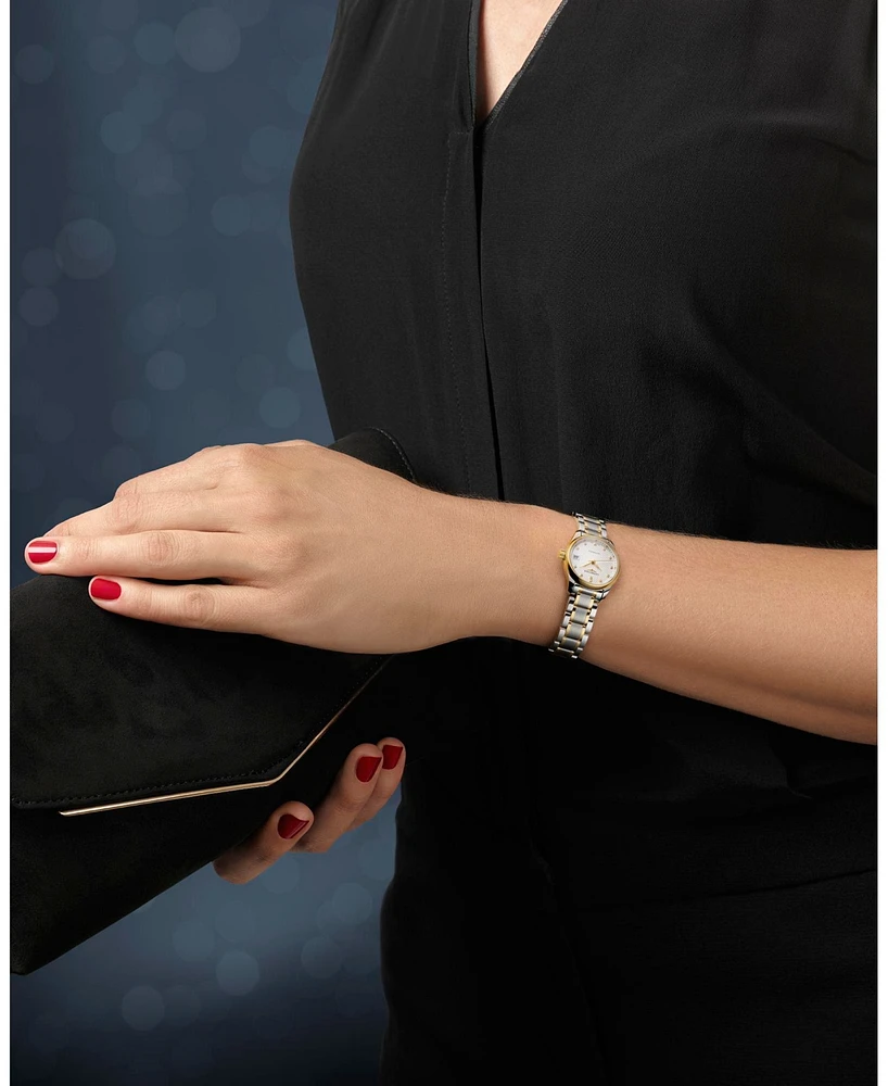 Longines Women's Swiss Automatic Master Diamond Accent 18k Gold and Stainless Steel Bracelet Watch 26mm L21285777