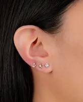 Giani Bernini 3-Pc. Set Cubic Zirconia Nautical-Themed Stud Earrings in Sterling Silver, Created for Macy's