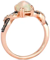 Le Vian Neopolitan Opal (1 ct. t.w.) & Diamond (1/6 Twist Ring 14k Rose Gold