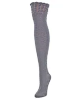 MeMoi Women's Honeycomb Bee Over The Knee Socks