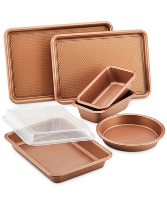 Ayesha Curry Bakeware Nonstick Cookie Pan, Loaf Pan, and Cake Pan Set, 7-Piece