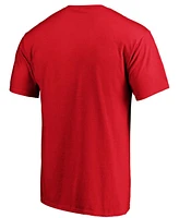 Men's Red La Clippers Primary Team Logo T-shirt