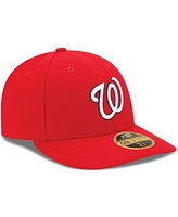 New Era Men's Washington Nationals Game Authentic Collection On-Field Low Profile 59FIFTY Fitted Hat