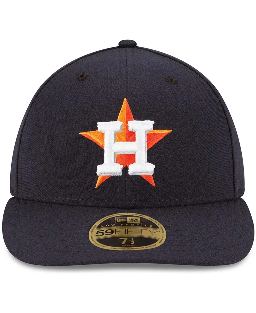 New Era Men's Navy Houston Astros Home Authentic Collection On-Field Low Profile 59FIFTY Fitted Hat