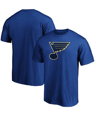 Men's Blue St. Louis Blues Team Primary Logo T-shirt