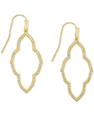 Kendra Scott Cubic Zirconia Small Open Frame Drop Earrings