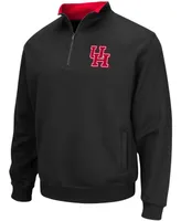 Men's Black Houston Cougars Tortugas Logo Quarter-Zip Pullover Jacket