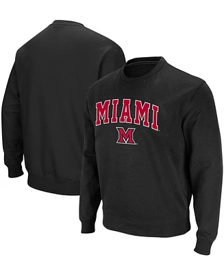Colosseum Men's Miami University RedHawks Arch Logo Crew Neck Sweatshirt