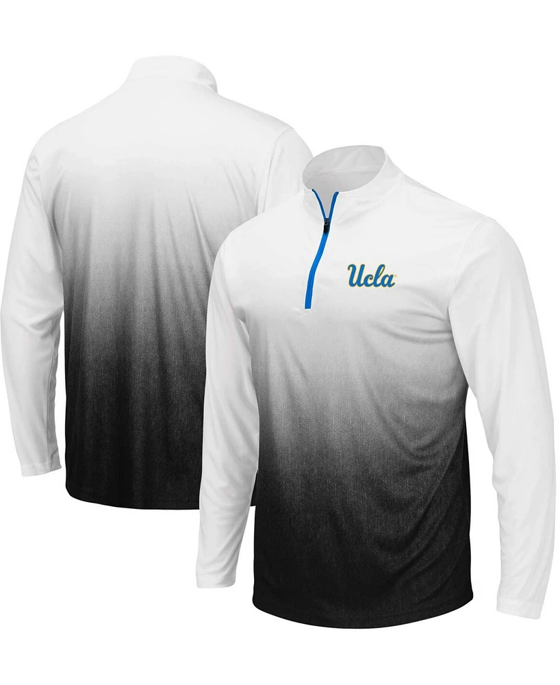 Men's Gray Ucla Bruins Magic Team Logo Quarter-Zip Jacket