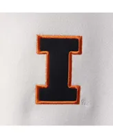 Men's White Illinois Fighting Illini Tortugas Logo Quarter-Zip Jacket