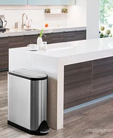 simplehuman 45 Liter Butterfly Lid Step Kitchen Trash Can